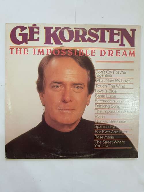 Ge Korsten, The Impossible Dream LP, VG+