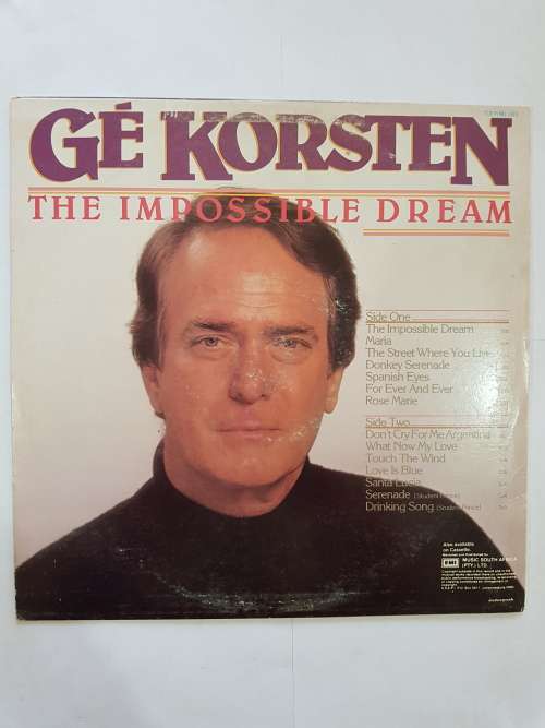 Ge Korsten, The Impossible Dream LP, VG+