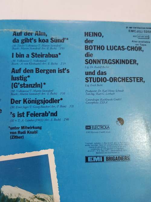 Heino, Lieder Der Berge 2 LP, VG+