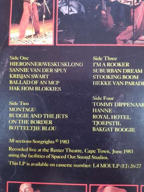 David Kramer, Jis Jis Jis Recorded Live Double LP, VG