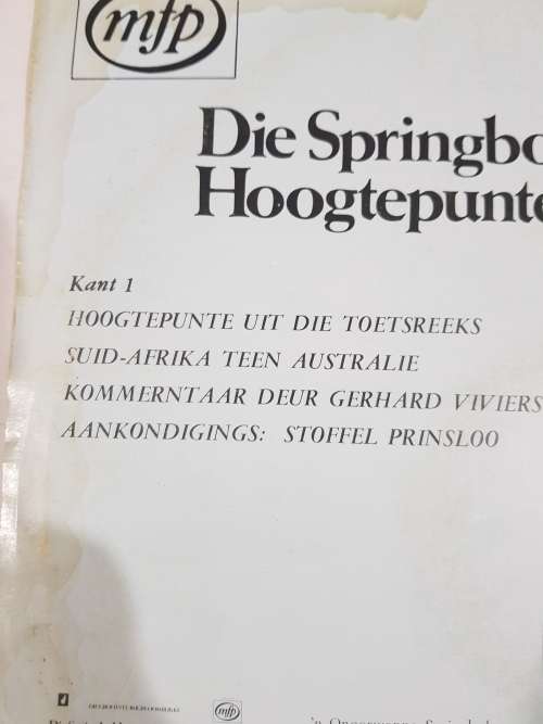 Die Springbokke Teen Australie, 1971 Toer LP, VG