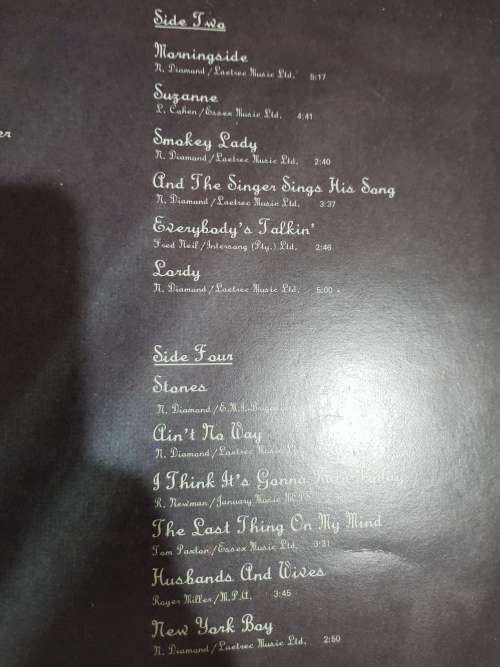Neil Diamond, Diamonds Double LP, VG