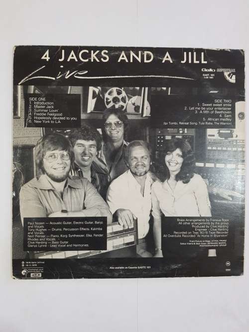 4 Jacks and a Jill, Live LP, VG+