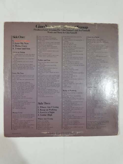 Gino Vannelli, Storm at Sunnup LP, VG+, US