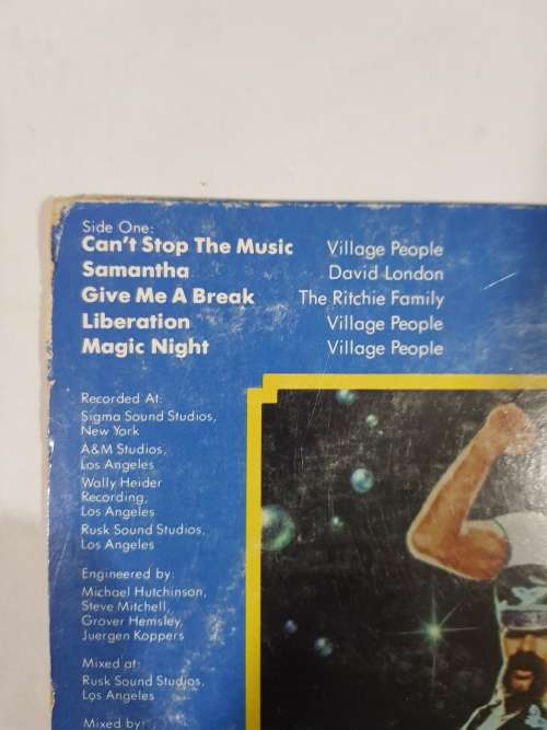 Village People, Can`t Stop The Music LP, VG+