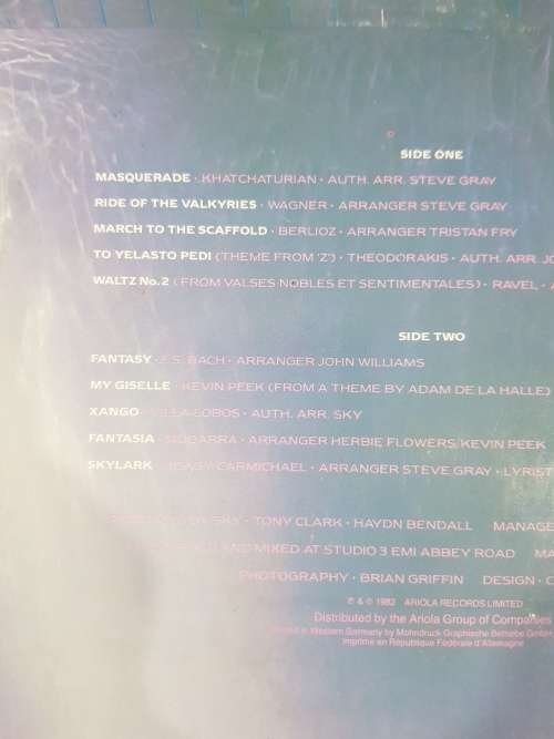 Sky4, Forthcoming LP, VG+, Europe