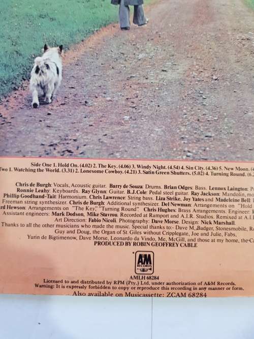 Chris De Burgh, Far Beyond These Castle Walls LP, VG+