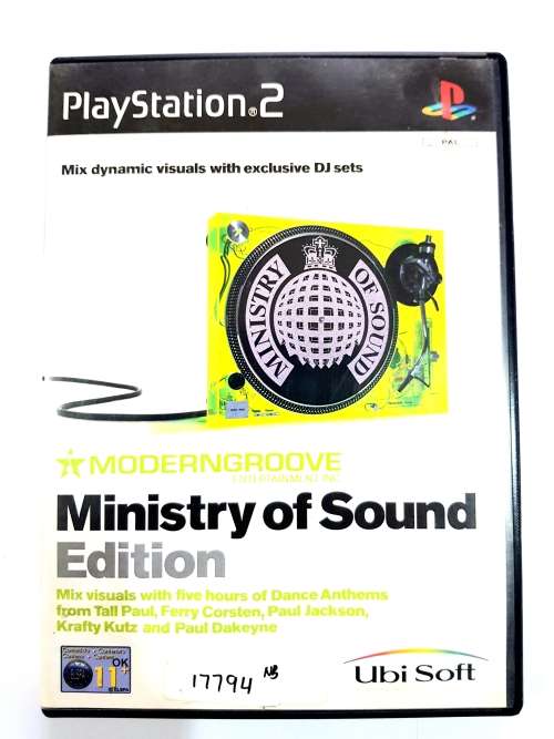 PS2, Playstation 2, ModernGroove, Ministry of Sound Edition