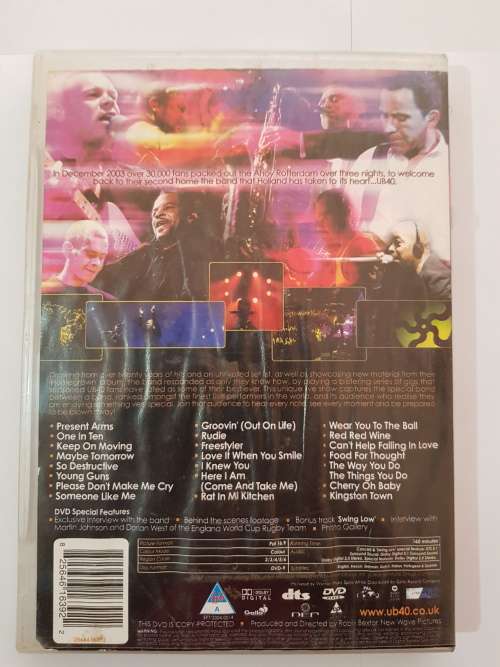 UB40, Homegrown in Holland Live DVD