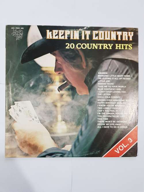 Keepin` It Country, 20 Country Hits Vol. 3 LP, VG+
