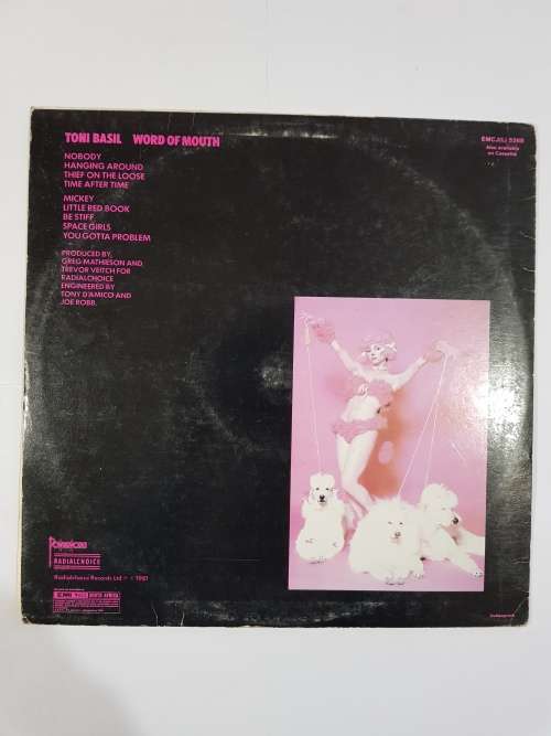 Toni Basil, Word of Mouth LP, VG+