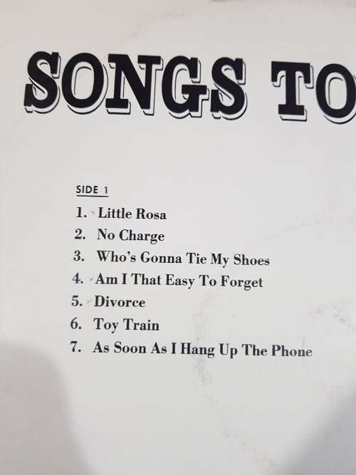 Songs to Cry By, Various LP, VG+