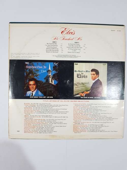 Elvis Presley, He Touched Me LP, VG