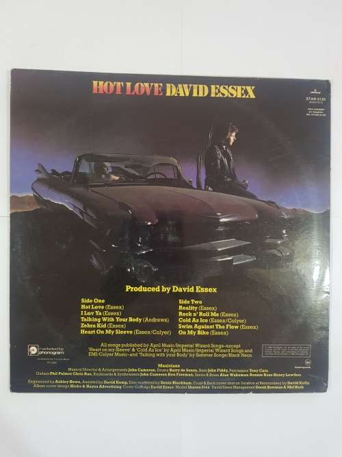 David Essex, Hot Love LP, VG
