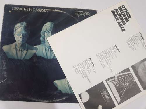 Utopia, Deface The Music LP, VG+, Canada
