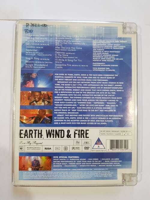 Earth, Wind and Fire, On Stage DVD