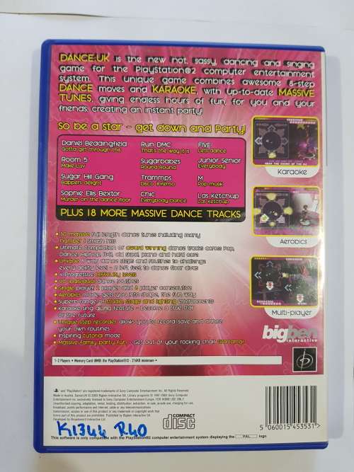 Playstation 2, PS2, Dance UK