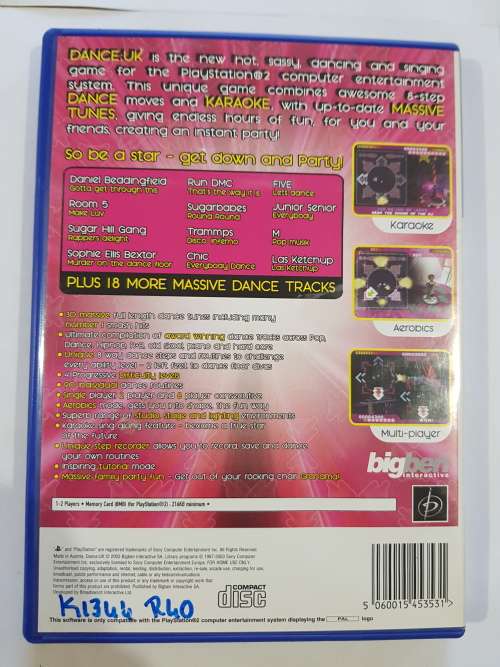 Playstation 2, PS2, Dance UK