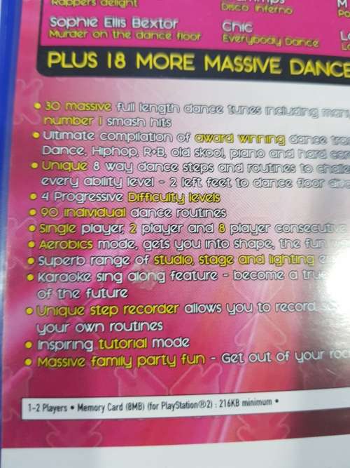 Playstation 2, PS2, Dance UK