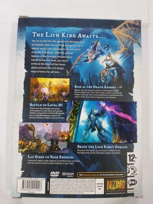 World of Warcraft, Wrath of the Lich King, Expansion Set, PC DVD