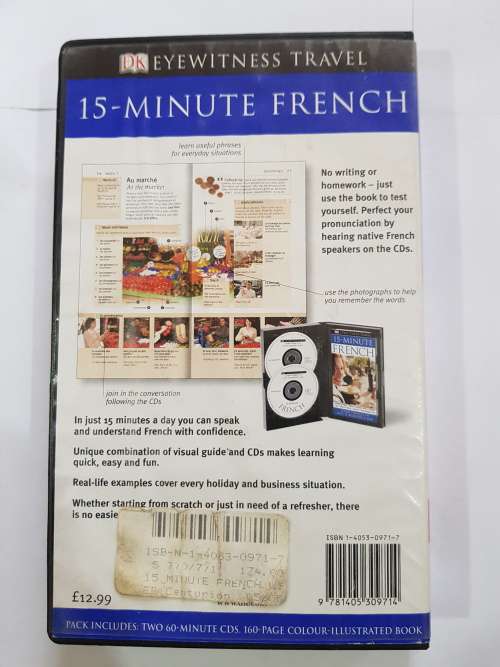 15-Minute French, Book and 2 x CD