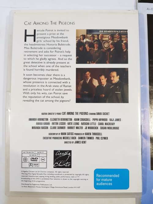 Agatha Christie Film Collection, Cat Among The Pigeons DVD + magazine, No. 5