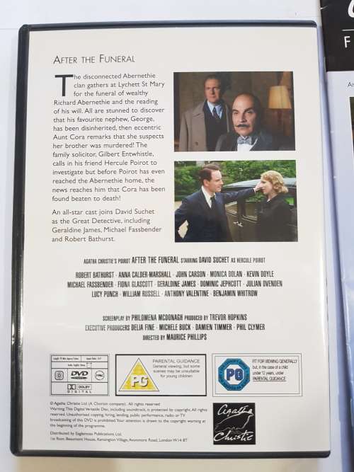 Agatha Christie Film Collection, After The Funeral DVD + magazine, No. 21