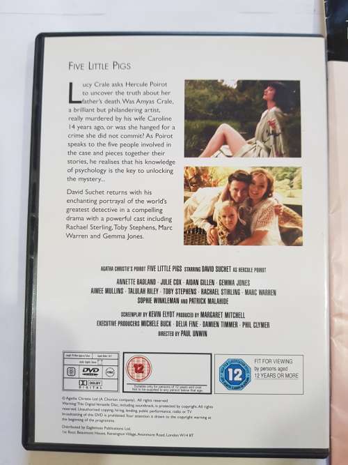 Agatha Christie Film Collection, Five Little Pigs DVD + magazine, No. 28