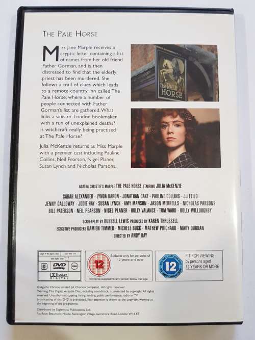 Agatha Christie Film Collection, The Pale Horse DVD, No. 50