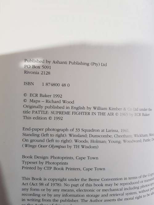 Ace of Aces M St Pattle by E C R Baker