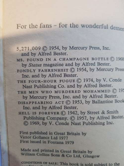 The Light Fantastic by Alfred Bester