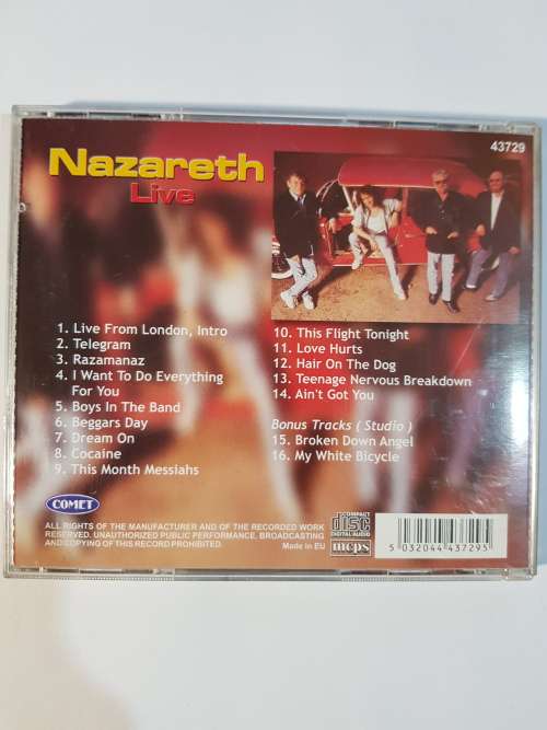 Nazareth, Live CD, EU