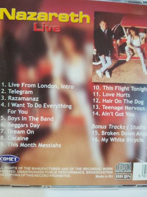Nazareth, Live CD, EU