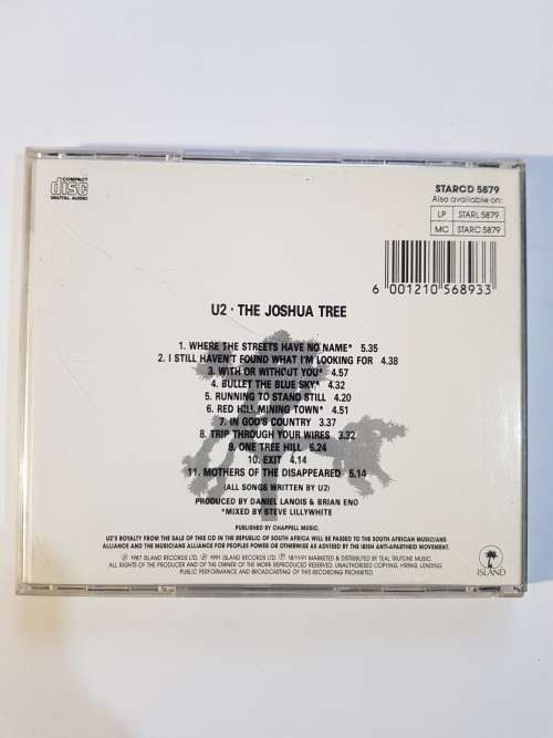 U2, The Joshua Tree CD