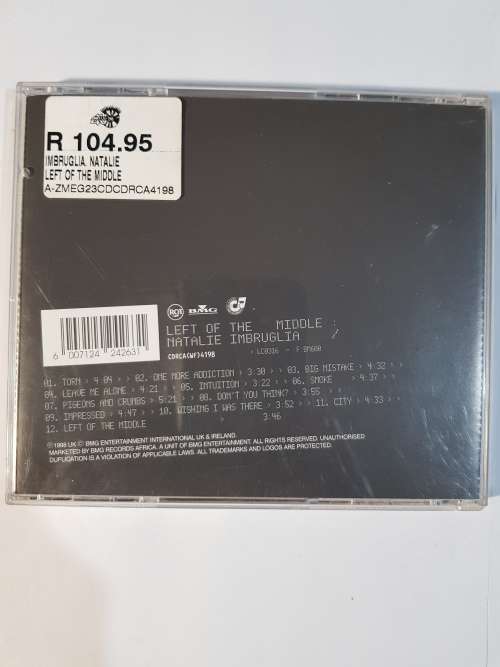 Natalie Imbruglia, Left of the Middle CD