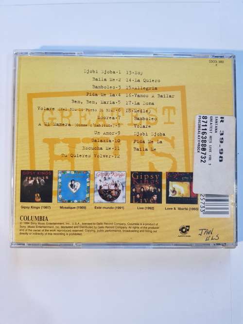 Gipsy Kings, Greatest Hits CD