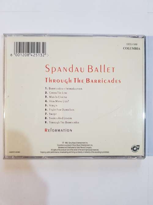 Spandau Ballet, Through The Barricades CD