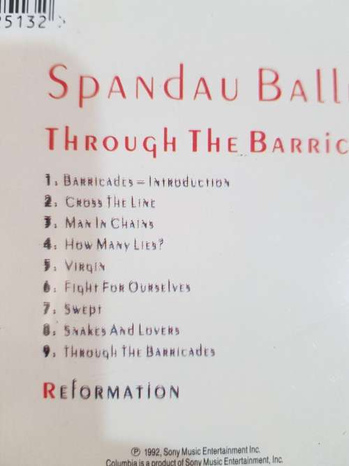 Spandau Ballet, Through The Barricades CD