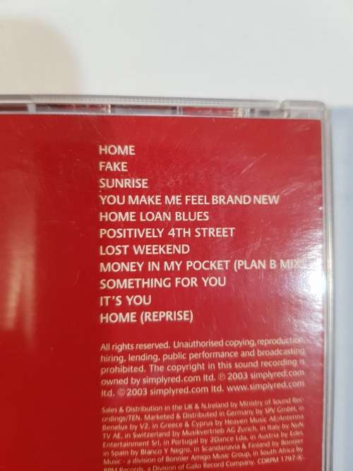 Simply Red, Home CD