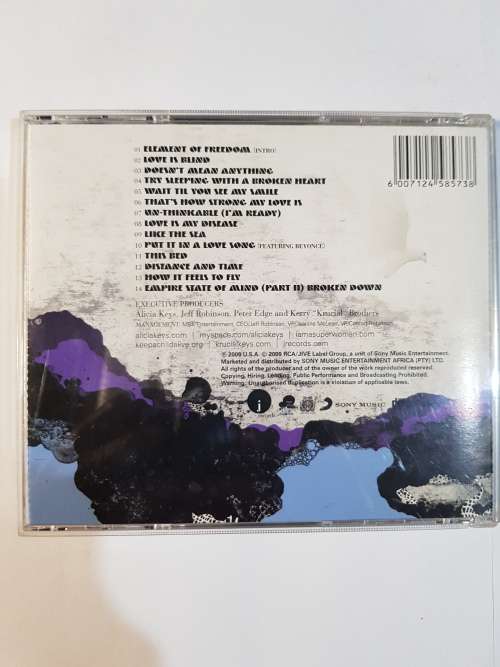 Alicia Keys, The Element of Freedom CD