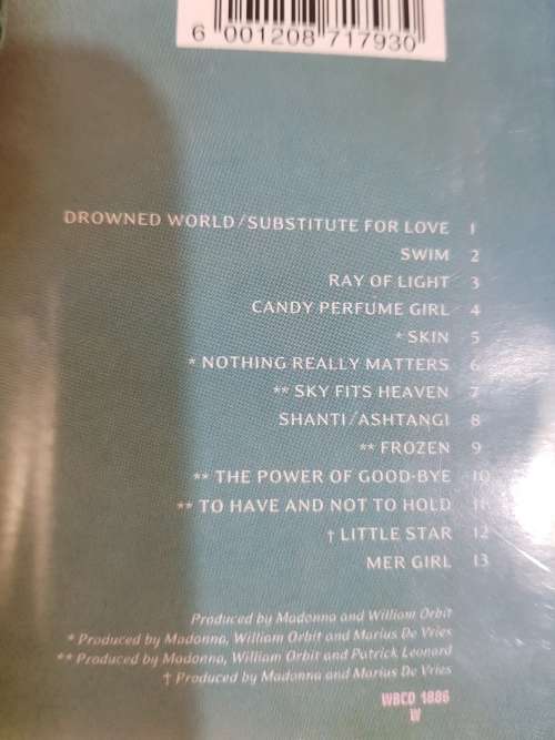 Madonna, Ray of Light CD