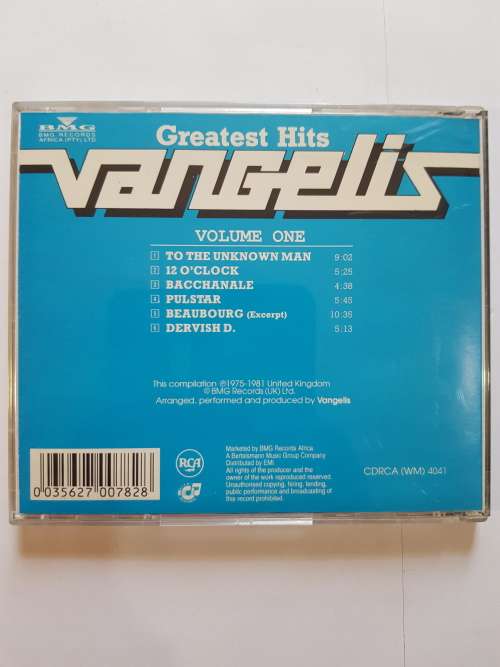 Vangelis, Greatest Hits Volume 1 CD