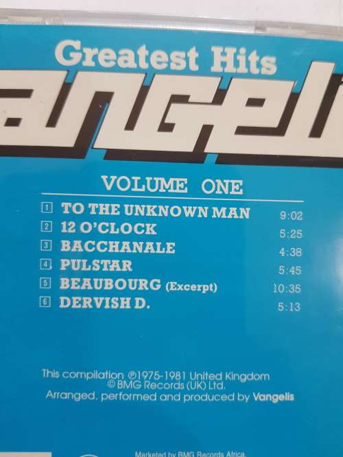 Vangelis, Greatest Hits Volume 1 CD