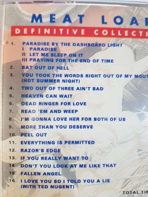 Meat Loaf, Definitive Collection CD