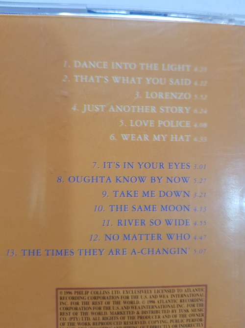 Phil Collins, Dance Into The Light CD