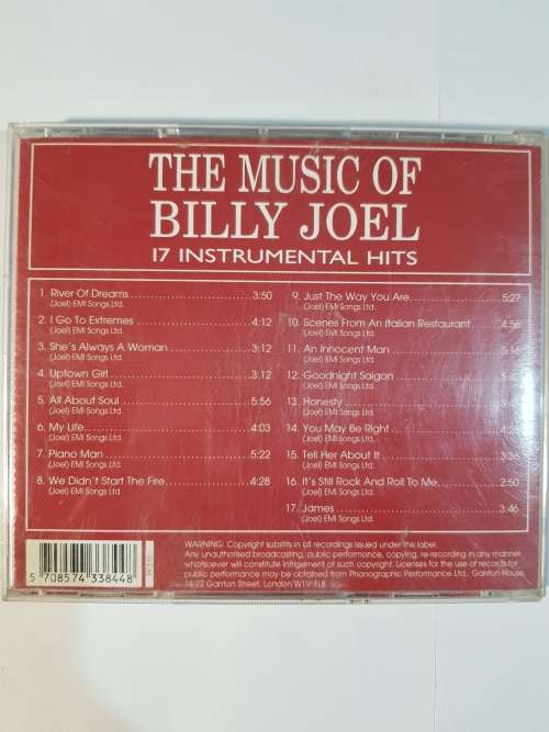 The Music of Billy Joel, 17 Instrumental Hits CD