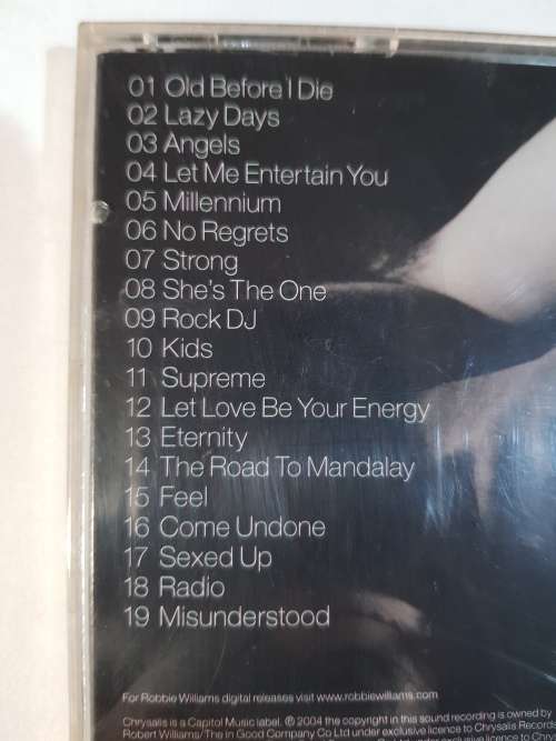 Robbie Williams, Greatest Hits CD