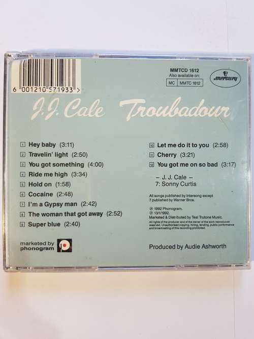 J.J. Cale, Troubadour CD