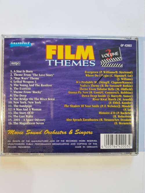 Film Themes Volume 3, CD