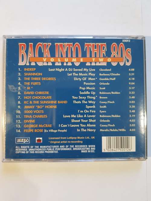Back Into The 80`s Volume 2, CD